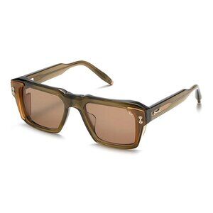 New AKONI Hercules Green Square AKS-105 C Sunglasses Women